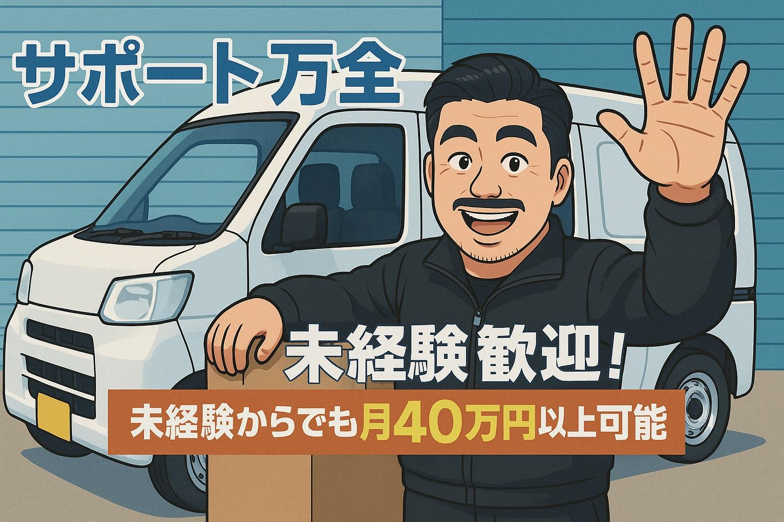 知多郡阿久比町/軽ドライバー【法人配送】経験不問！
