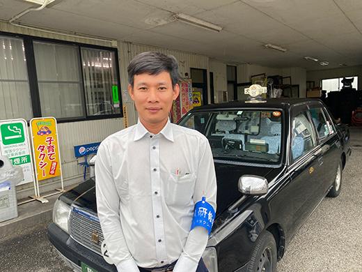 乗務開始に向けて準備中。グェン・ヴァン・ギァさん・35歳